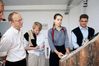 Diplompräsentation Katja Schimmelpfennig, Diplomandin und Prüfungskommission, 1995