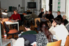 Virtual Design Seminar mit Anna Elisa Heine (bildo akademie), Universität für Angewandte Kunst, Wien 2000. Foto: Thomas Born