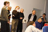 Virtual Design 3.0: Kai Pohl präsentiert neue Designentwürfe im Rahmen der transinstitutionellen Berliner Forschungsgruppe (FHTW, bildo Akademie), 2000. Foto: Thomas Kemnitz   