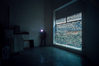 Fensterinstallation abschied, bildo Studio 1, 1993/1994