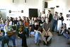 bildo opendoorday97: Jochen Lingnau (links) und Jochen Vestner (rechts) stellen das Studium des Mediendesigns, der Medienkunst und der Medienassistenz vor. Foto: Thomas Kemnitz